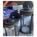 2 OUTDOOR PATIO LIGHT COVERS