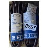 2 EXTENSION POWER CORDS
