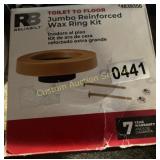 JUMBO REINFORCED WAX RING KIT