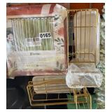 2 SMALL BATHROOM STORAGE & SHOWER CURTAIN