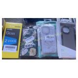 8PC PHONE CASES & GLASS SCREEN PROTECTOR