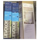 2 CELLULAR SHADES & FAUX WOOD BLIND