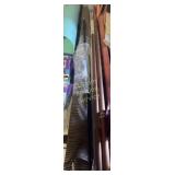 2 ROLLER SHADES/BRASS PIPES