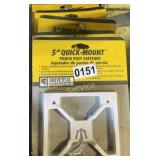 5PK 5ï¿½ QUICK MOUNT PORCH POST FASTENERS