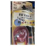 UNIVERSAL FILL VALVE & LARGE TOILET FLAPPER