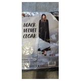 ADULT BLACK VELVET CLOAK
