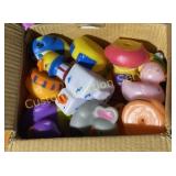 BOX OF RUBBER DUCKS