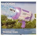 PURPLE BAZOOKA BUBBLE GUN