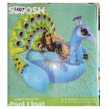 GIANT PEACOCK POOL FLOAT