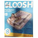 GOLD/WHITE INFLATABLE TANNING POOL