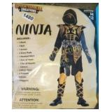 BOY'S SIZE 8-10 NINJA COSTUME
