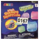 4PK SLOW RISING SQUISHY CUBE