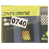 4PK SOLAR LED WALL LIGHTS