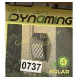 4PK SOLAR LED WALL LIGHTS