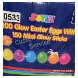 100PC GLOW EGGS W/GLOW STICKS