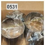 2 EXHAUST PIPE BRACKETS