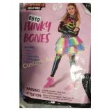 GIRLS LARGE FUNKY BONES COSTUME