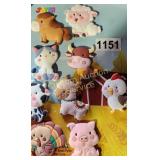 9PC FARM ANIMAL MAGNETS