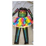 GIRLS LARGE FUNKY BONES COSTUME