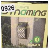 4PK WALL LED SOLAR LIGHTS