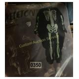 BOYS SIZE M 8-10Y SKELETON COSTUME