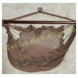 MOCHA CARIBBEAN HANGING HAMMOCK CHAIR RETAIL $149
