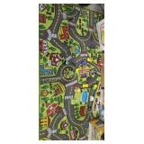 KIDS PLAYMAT W/TOY CARS 36'X60'