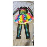 GIRLS LARGE FUNKY BONES COSTUME