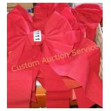 10PC RED RIBBON DECOR