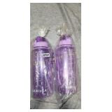 2 90OZ PURPLE WATER BOTTLES