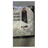 ADULT BLACK VELVET CLOAK