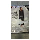 ADULT BLACK VELVET CLOAK
