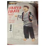BABYS SIZE 18-24M STRIPED PIRATE COSTUME