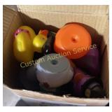 BOX OF RUBBER DUCKS