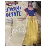 WOMENS SIZE LARGE SNOW WHITE COSTUME