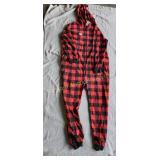 ADULT XL PLAID ONESIE COSTUME