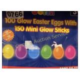 100CT GLOW EGGS WOTH GLOWSTICKS