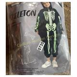 BOYS SIZE 5-7 SKELETON COSTUME