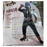 BOYS SIZE 10-12 NINJA COSTUME