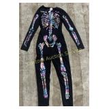 WOMENS SIZE SMALL RAINBOW SKELETON COSTUME