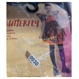 GIRLS SIZE 5-7Y BUTTERFLY COSTUME