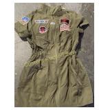 7CT WOMENS SIZE LARGE FLIGHT SUIT COSTUMES