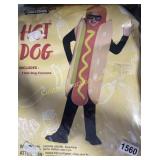 KIDS SIZE 10-12 HOTDOG COSTUME