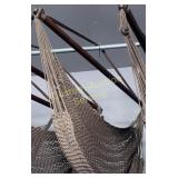 BROWN HANGING HAMMOCK CHAIR