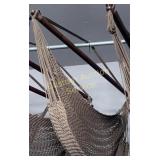 BROWN HANGING HAMMOCK CHAIR