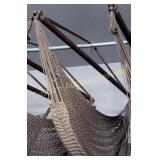 BROWN HANGING HAMMOCK CHAIR