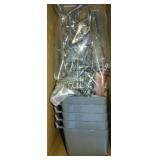 114 PEGBOARD HOOKS AND STORAGE BINS