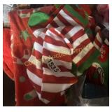 CHRISTMAS BLANKET, SOCKS, HATS
