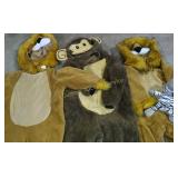 2 LION AND MONKEY COSTUME KIDS