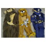 MONKEY, LION, AND COP COSTUME KIDS